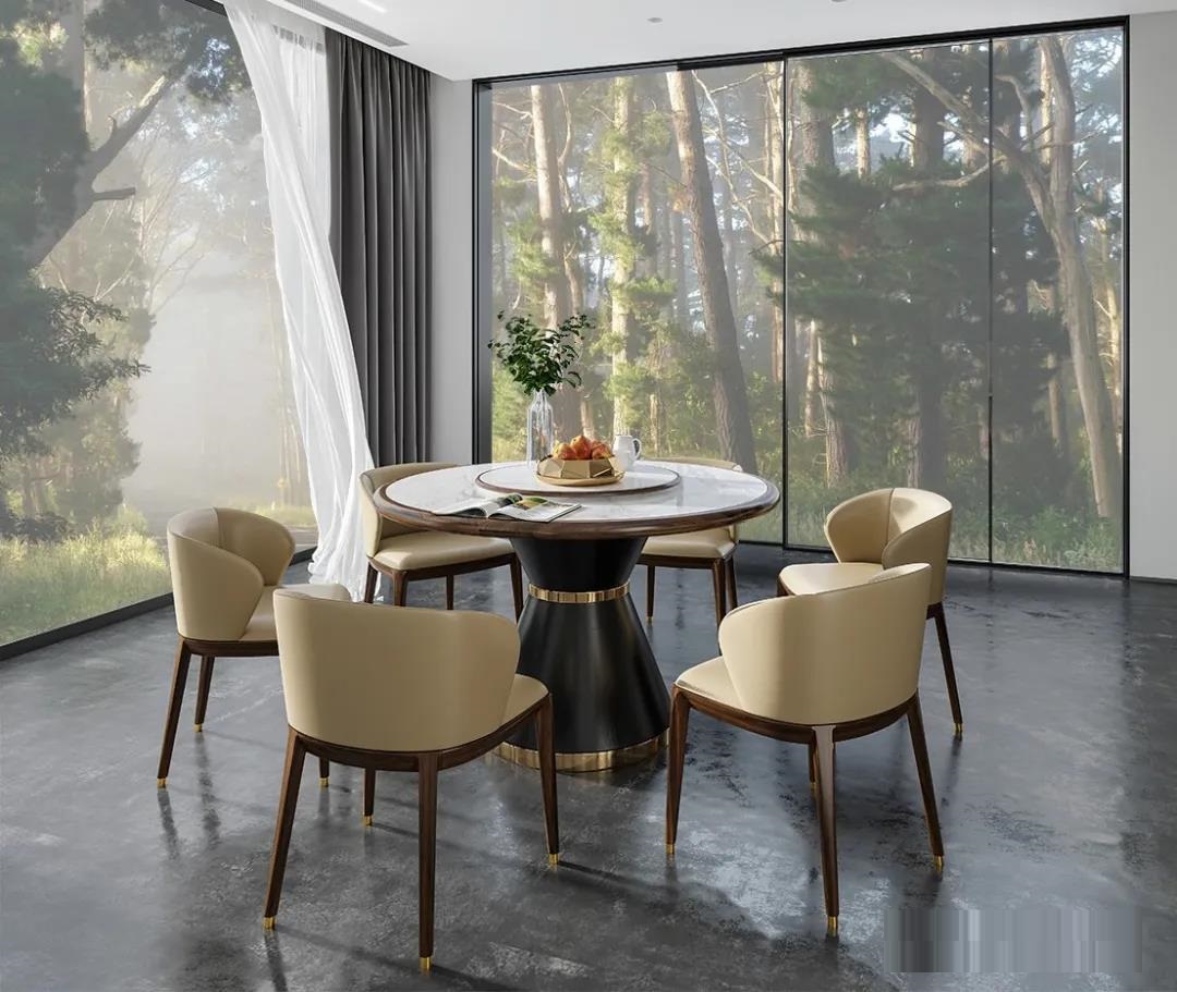 意式轻奢风的高级感餐桌椅,轻奢风格餐桌椅推荐