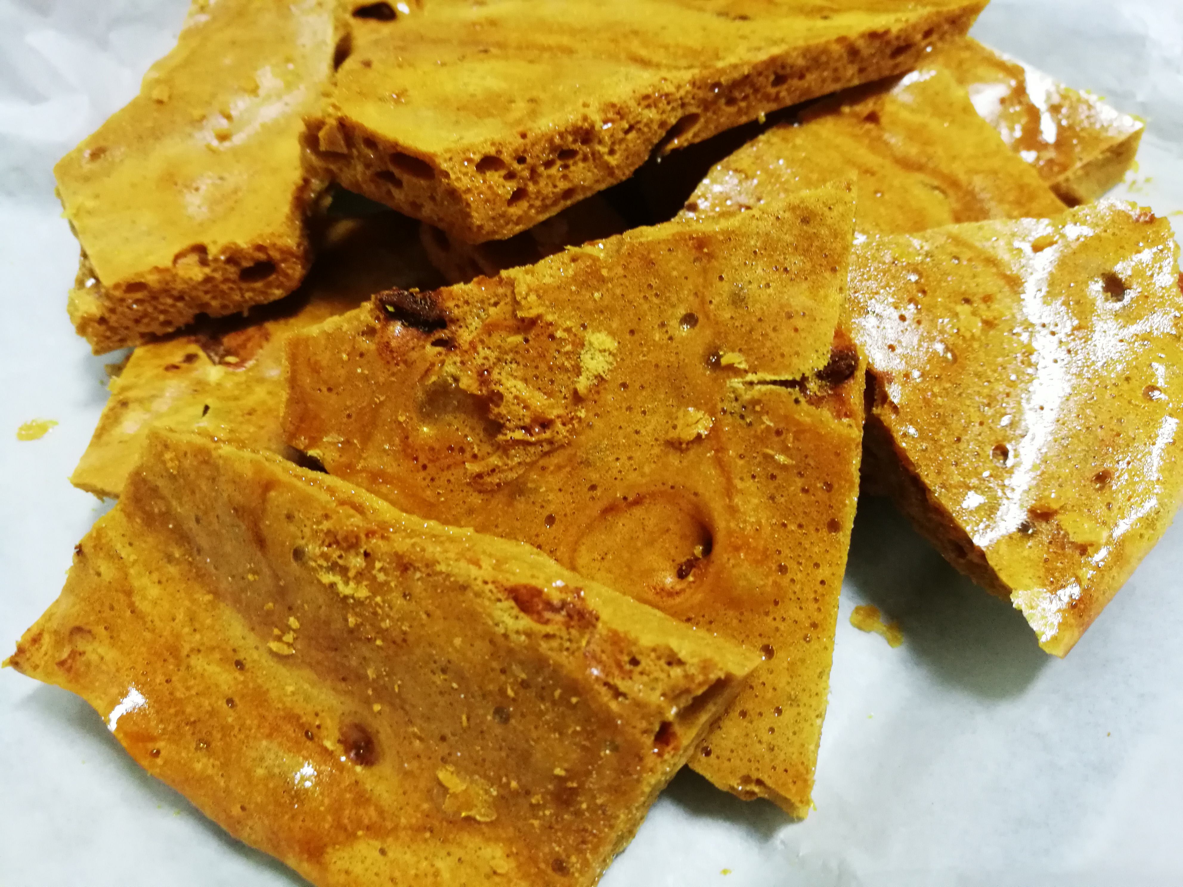 用白糖跟小苏打做蜂窝糖,蜂蜜白糖小苏打做蜂巢糖