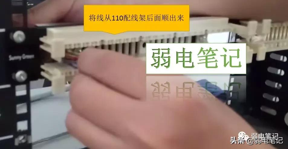 电话配线架线序图解,101配线架和110配线架