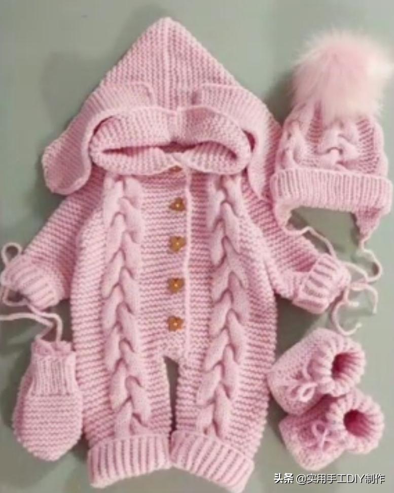 叶子针织宝宝连体衣裤教程 (连体婴儿裤子针织教程)