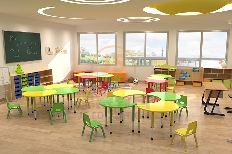 幼儿园桌椅家用怎么选,幼儿园桌椅怎样摆放合理