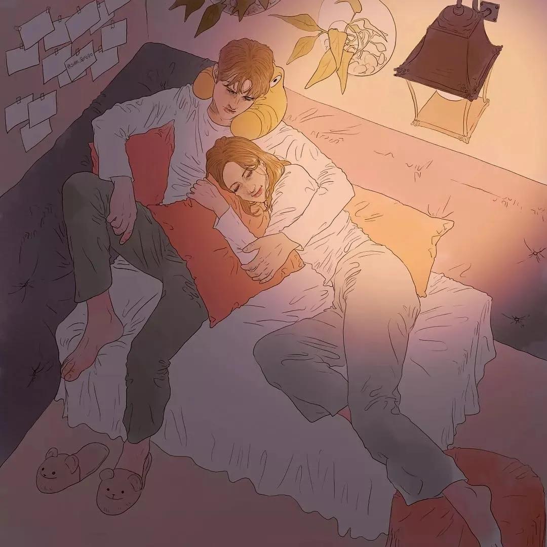 虐哭！韩国小伙用插画撩拨10万粉丝，网友：“这波狗粮”真酸啊