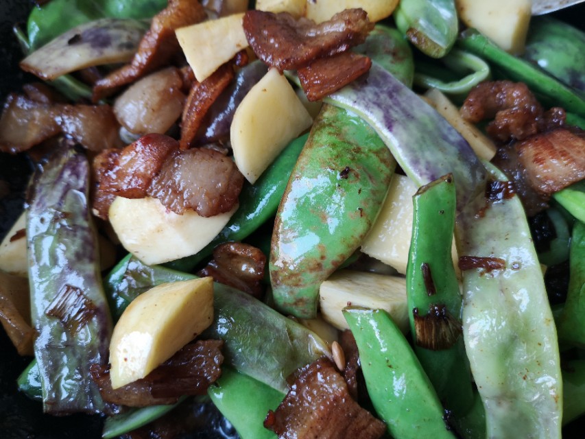 炖面豆的做法,家常炖面豆