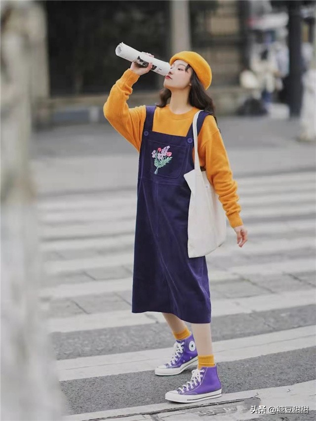 小个子穿搭不同版型的裙,小个子超长长款小黑裙穿搭