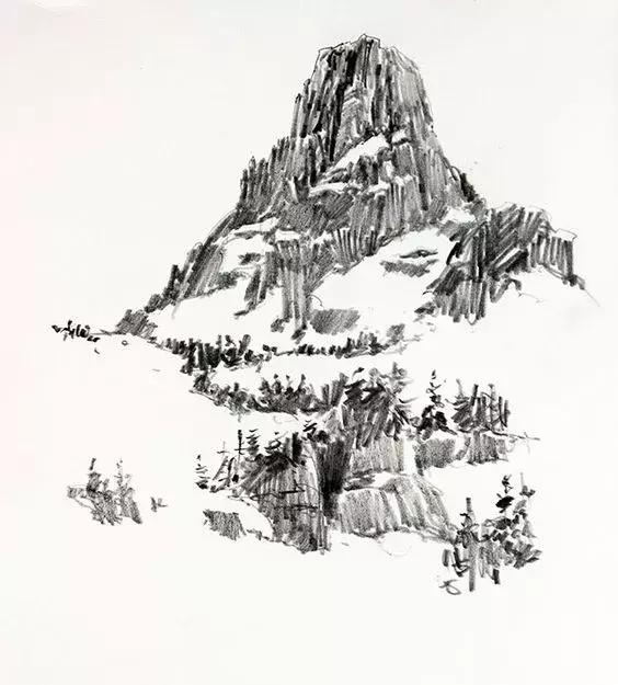 40张经典素描风景图快拿去临摹吧,最好看的素描风景图片