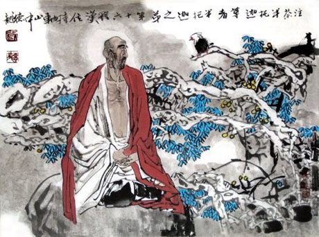 佛教十八罗汉都是修成正果的凡人,十八罗汉中迦叶尊者图片