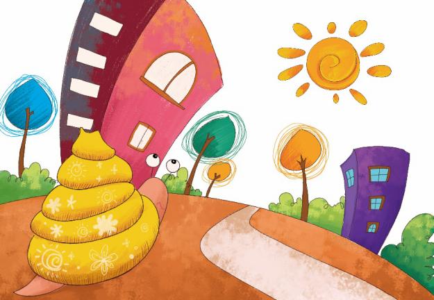 儿童创意美术课程:小蜗牛