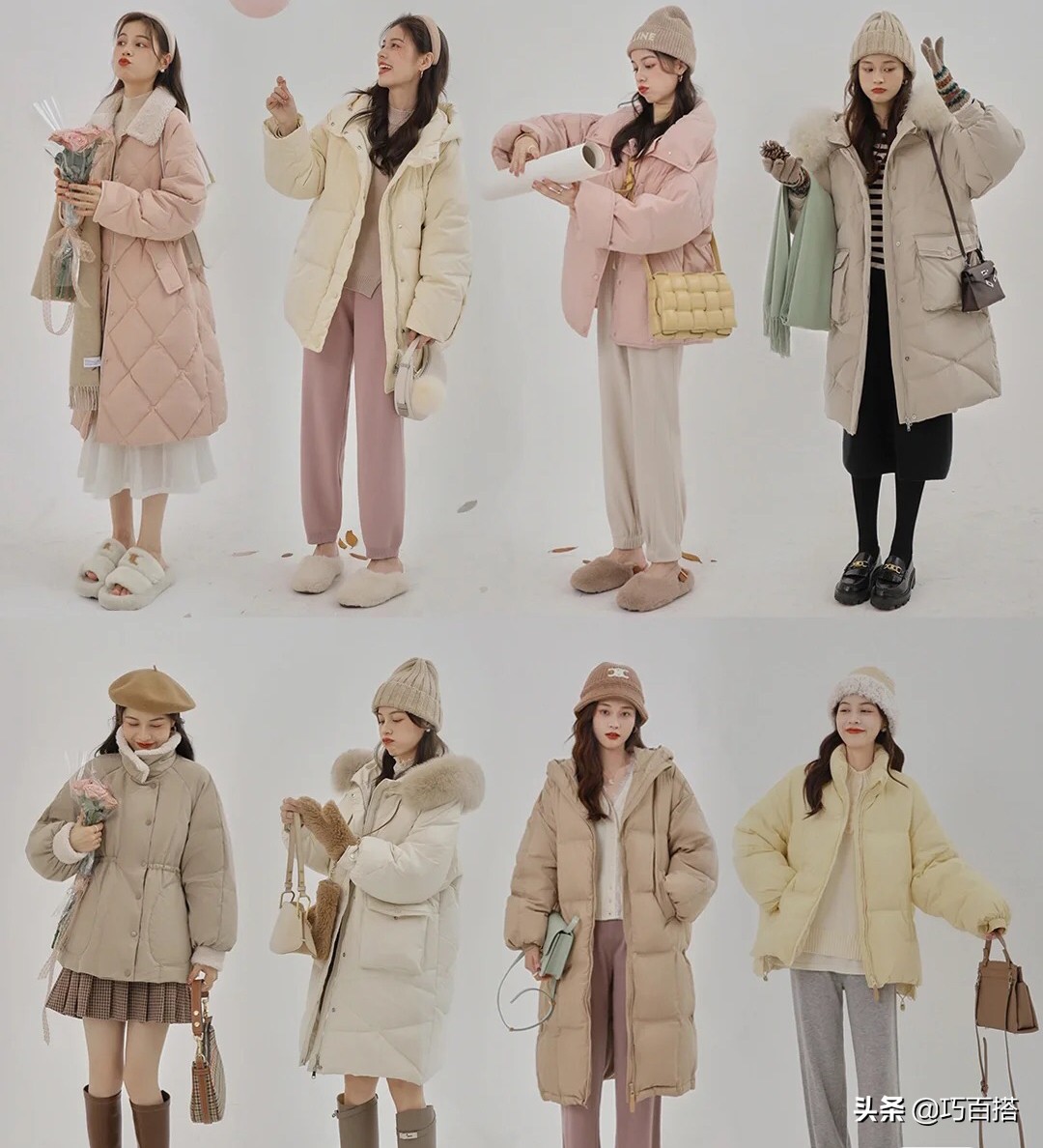 长款黑色羽绒服外套怎么搭配好看,长款外套怎么搭配好看