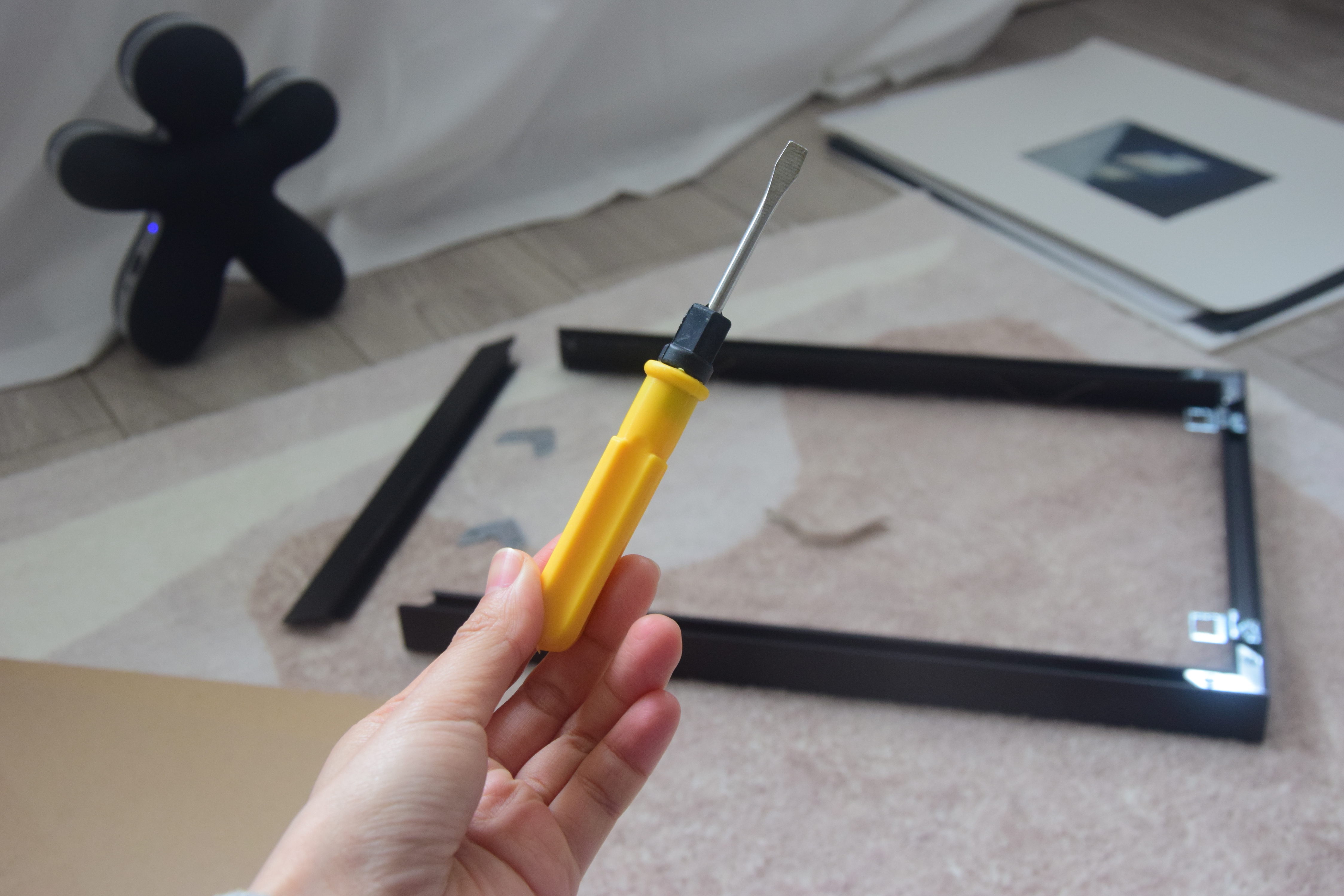 铝合金画框装裱版画,装裱版画的全过程