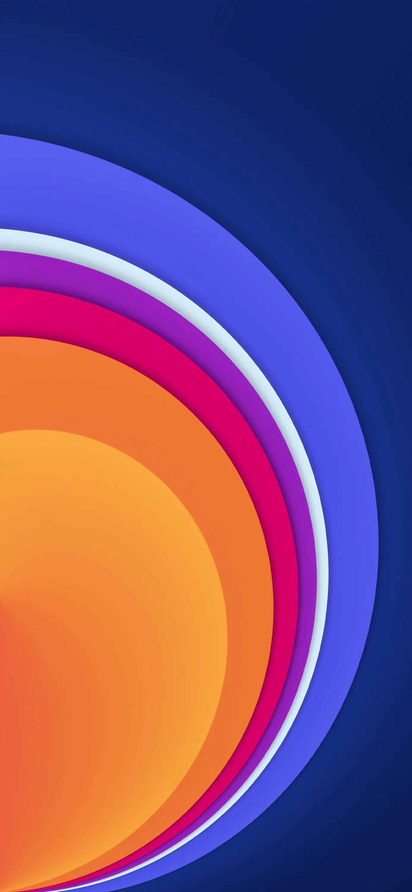 黑白圆形壁纸高清大图,创意炫彩手机壁纸