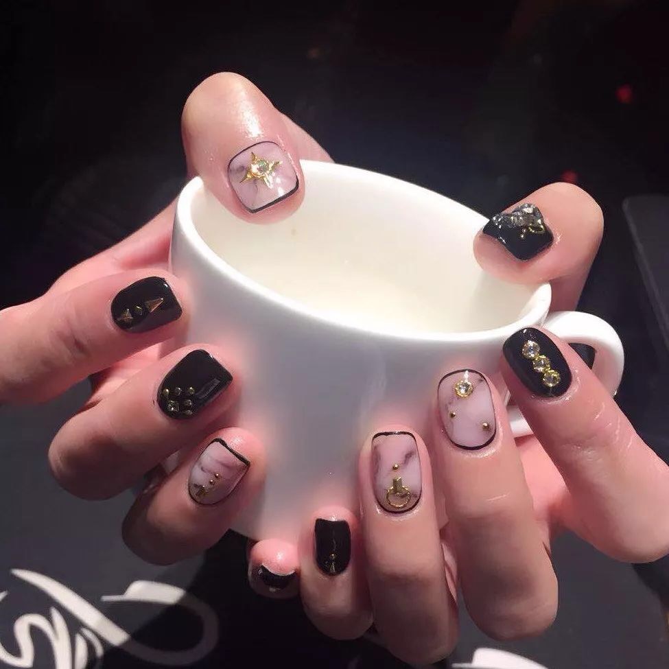 包边拼色美甲做法,美甲包边教程完整版