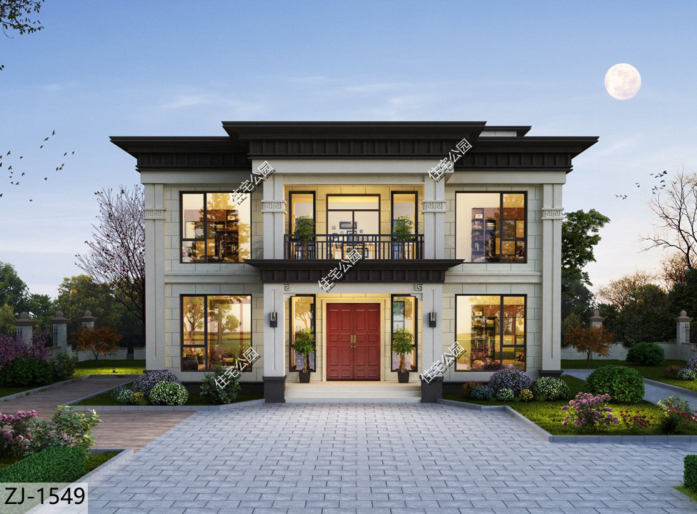 10款别墅一层带阁楼设计图,100套双层别墅设计图