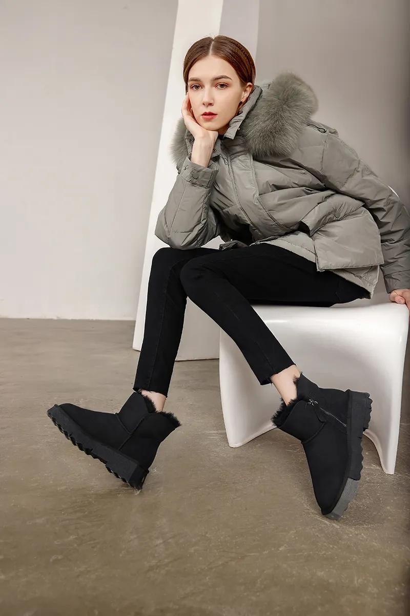 温暖雪地靴冬季怎么搭才美,舒适时尚秋冬雪地靴