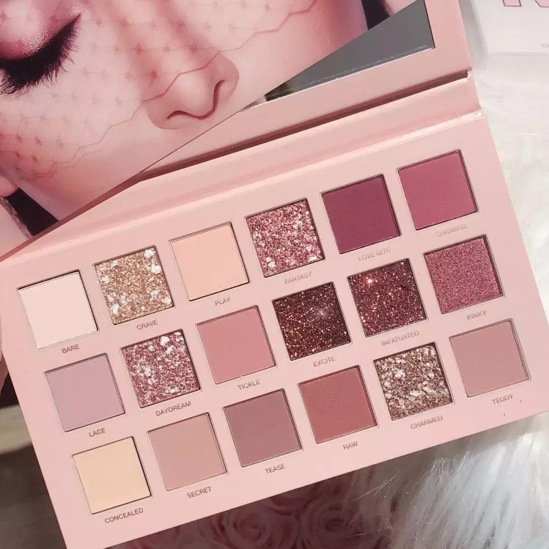 novo液体眼影试色好闪亮仙气十足,四色仙气紫色眼影盘