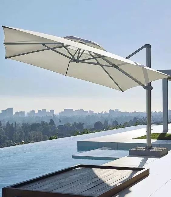 户外遮阳伞使用技巧图片,户外遮阳伞选择方式