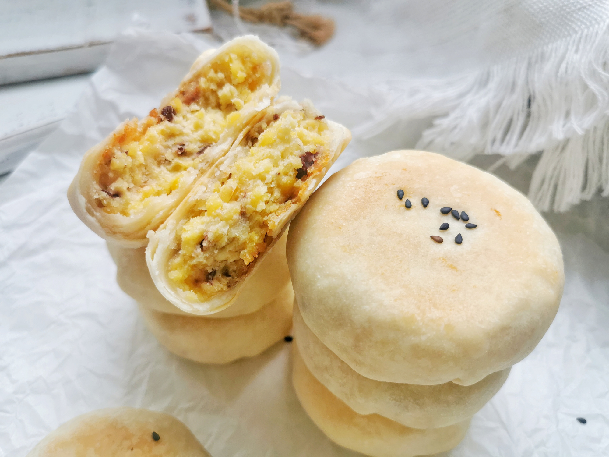 自己超爱吃的绿豆饼自己动手做,绿豆饼自制无油无糖