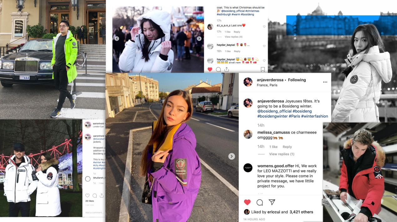 杨幂同款波司登羽绒服街拍,杨幂代言的波司登羽绒服的照片