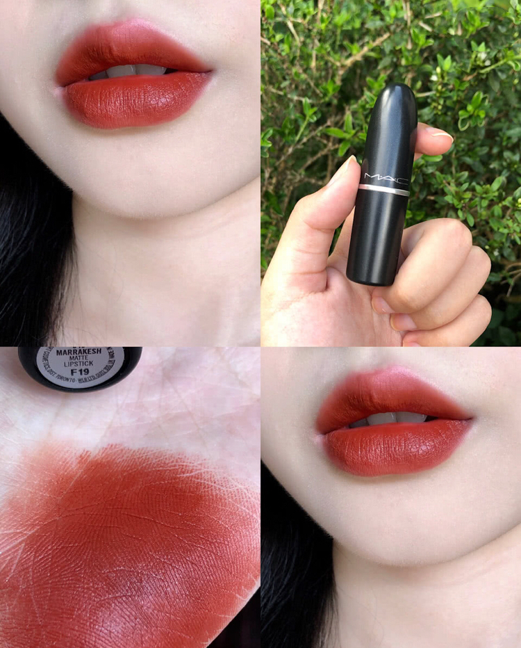 mac口红marrakesh和chili,魅可mac口红brick-o-la豆沙色