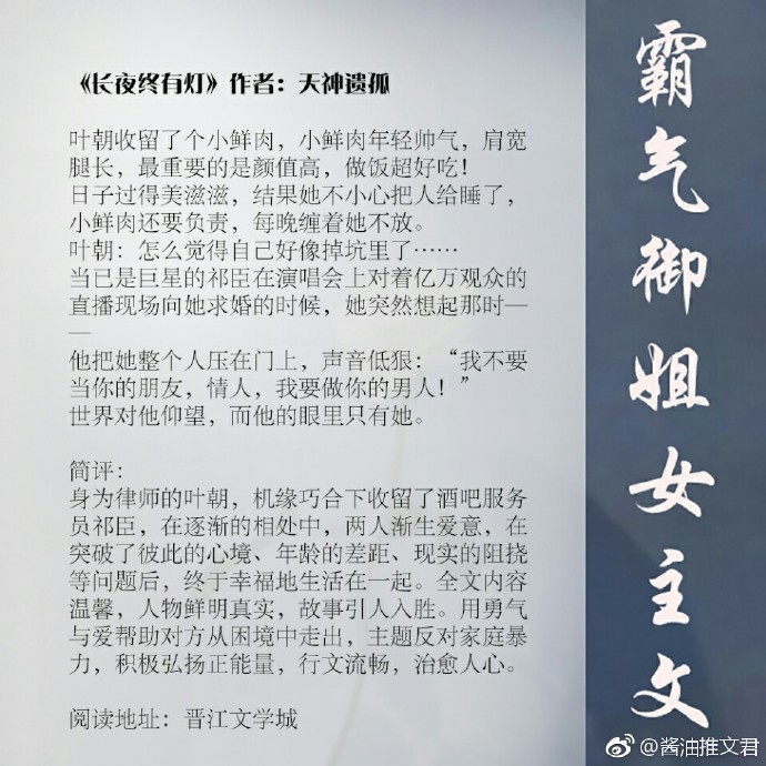 强推超好看言情,女主霸气御姐型的小说