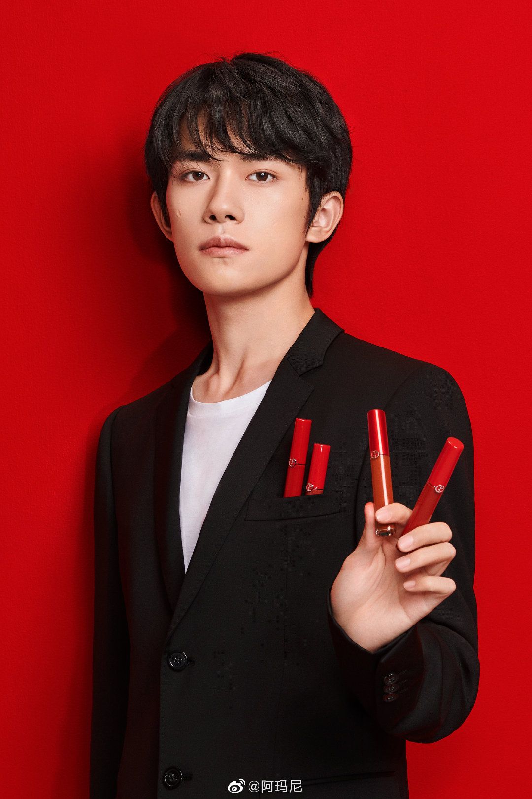 阿玛尼全新彩妆代言人,四字弟弟代言阿玛尼