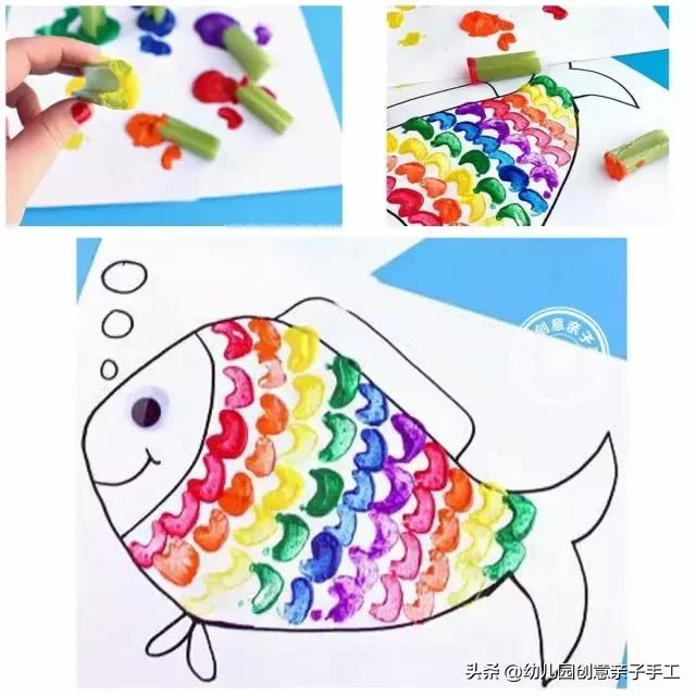 幼儿创意美术花瓣拓印,如何创作一幅优秀的蔬果拓印画