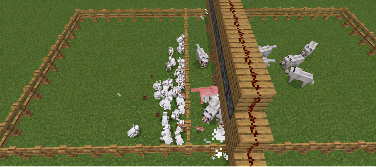 我的世界杀手兔vs僵尸,我的世界兔狼大战视频