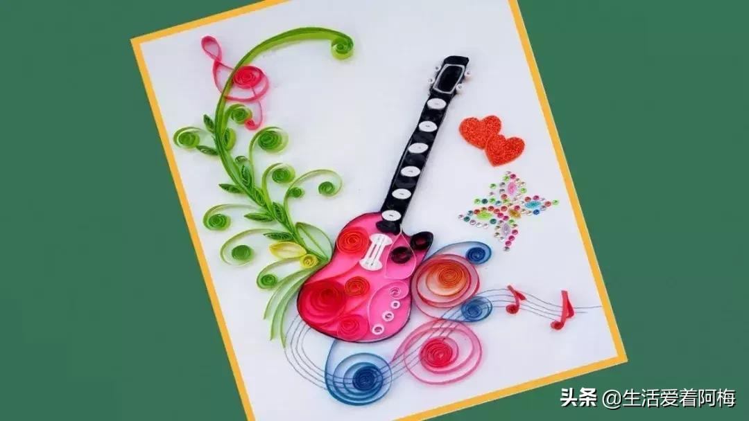 衍纸做教师节贺卡,用衍纸做教师节贺卡纯手工