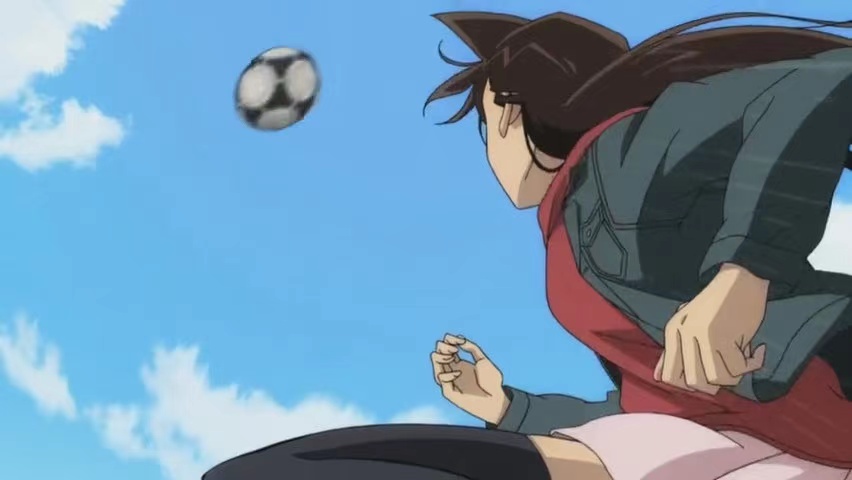 毛利兰穿短裙子,柯南看灰原哀穿毛线衣