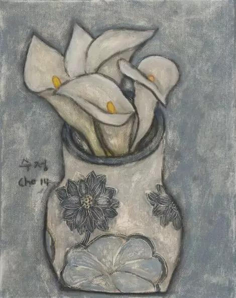 韩国女艺术家：卓秀英，画出来的雅致花草