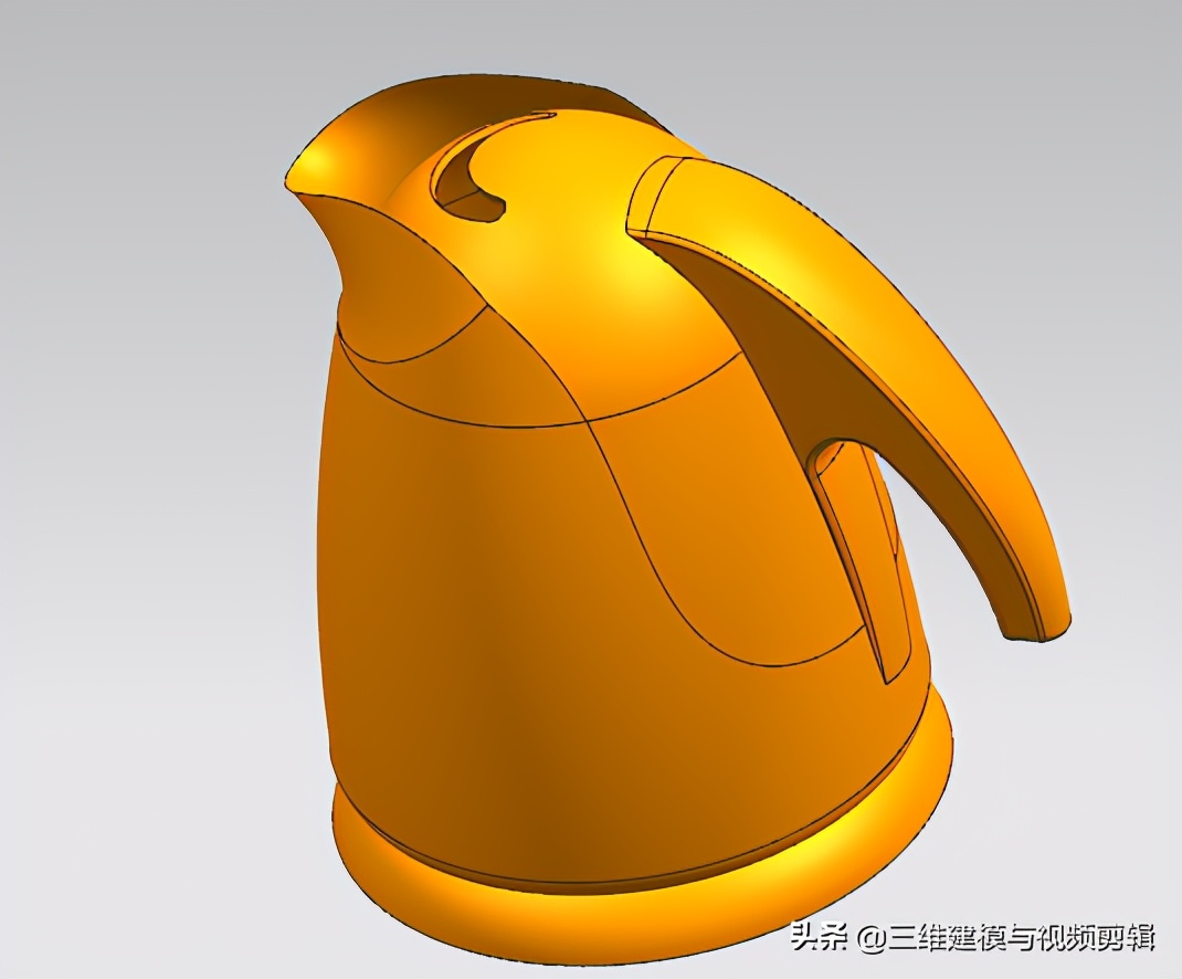 ug曲面之水龙头手把建模视频教程,ug12.0水壶要怎样画