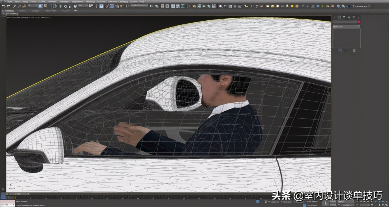 一位学员制作室外效果,一天完成整个过程,劳动报酬2K