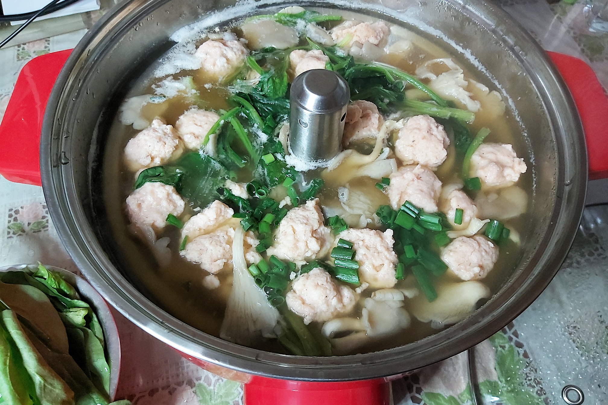 虾滑菠菜汤做法步骤,虾滑菠菜汤正宗做法