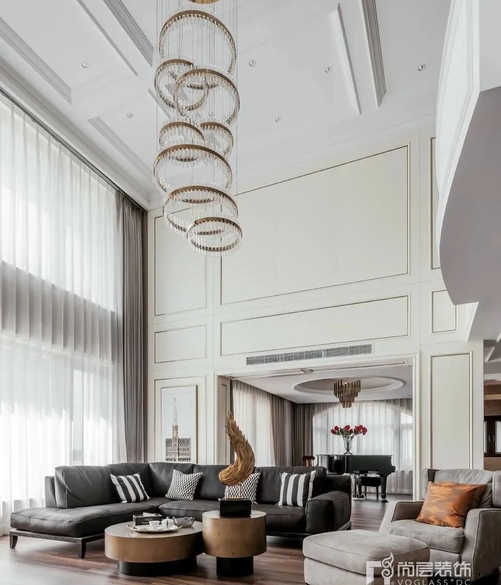 九溪墅精装修效果图,世茂九溪墅国风合院别墅