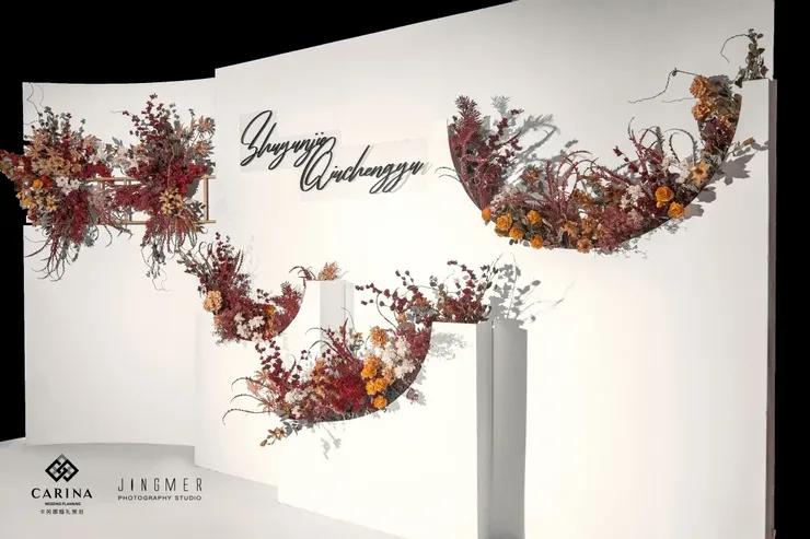 治愈系温暖的高级婚礼配色,中式婚礼高级感调色