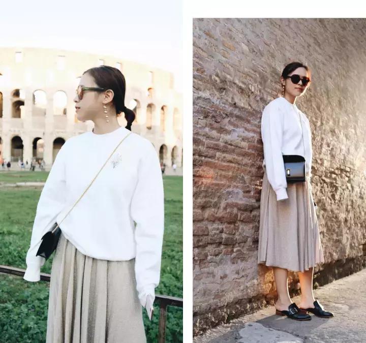 意大利秋季穿衣搭配,一周法式衣服搭配图片