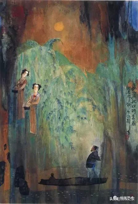 经典古诗词国画好看,当唐诗遇上国画