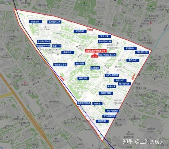 上海小学对应学区房,上海徐汇区学区房价格
