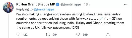 英国大开国门，中国香港、台湾疫苗获得英国认证，入境免隔离