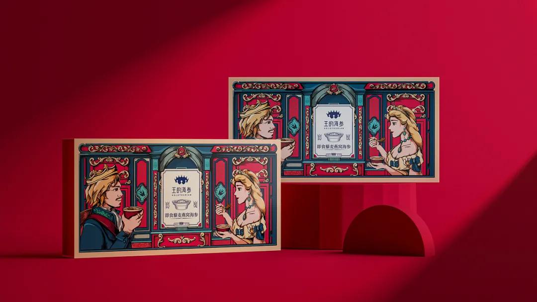 海鲜高端大气的包装,中国风海鲜包装设计