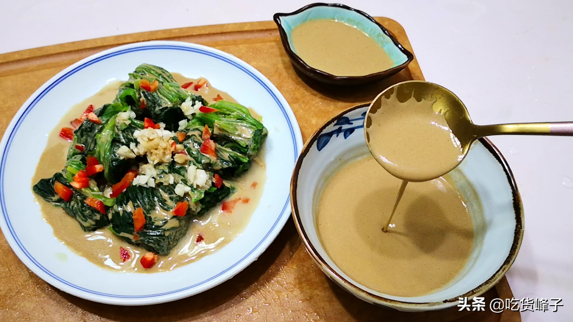 用油调芝麻酱的方法,调芝麻酱千万别直接用水