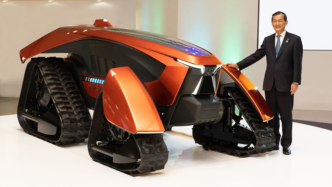 自动驾驶纯电动拖拉机：久保田X