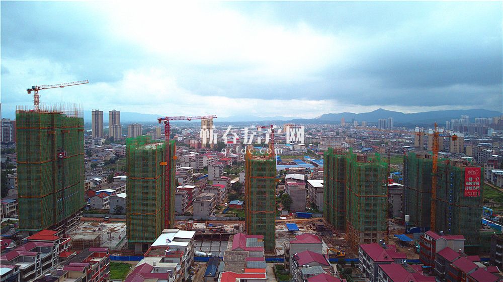 花郡玫瑰园1月份最新工程进度,工程进度洋房已封顶