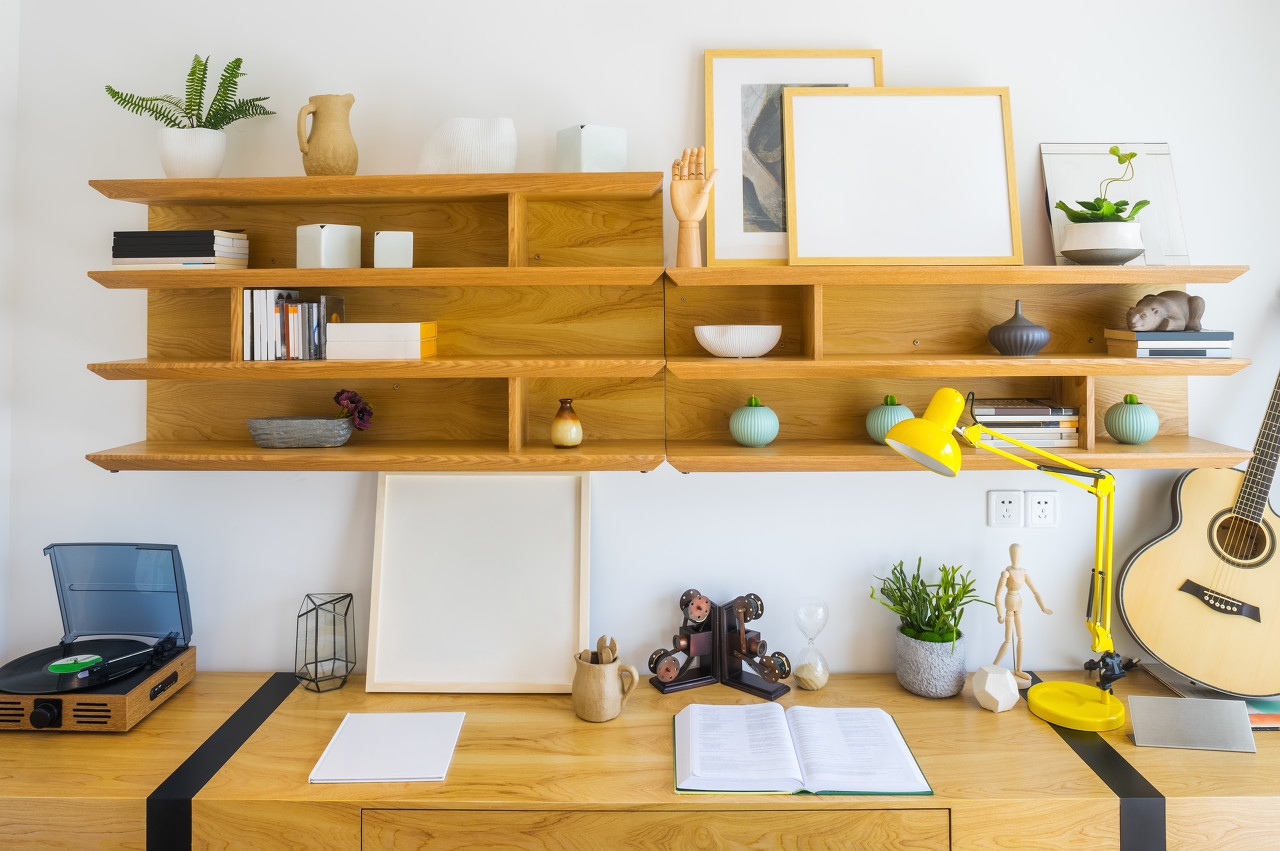 110厘米实木书桌,简易木质书桌组装