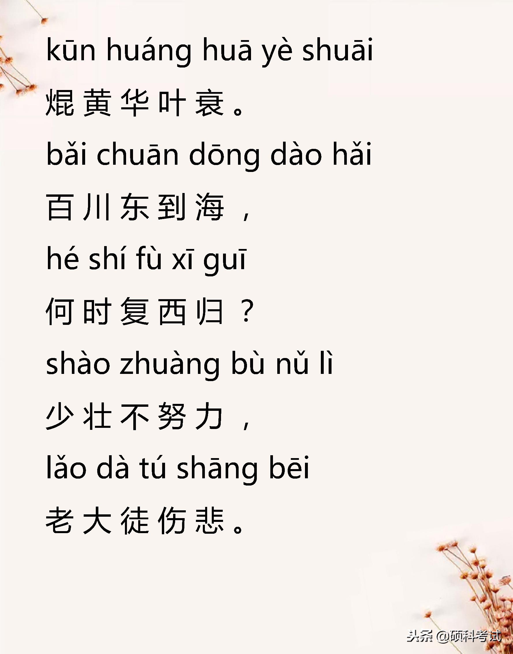 小学语文必背古诗词129,小学语文必背古诗词75首加赏析