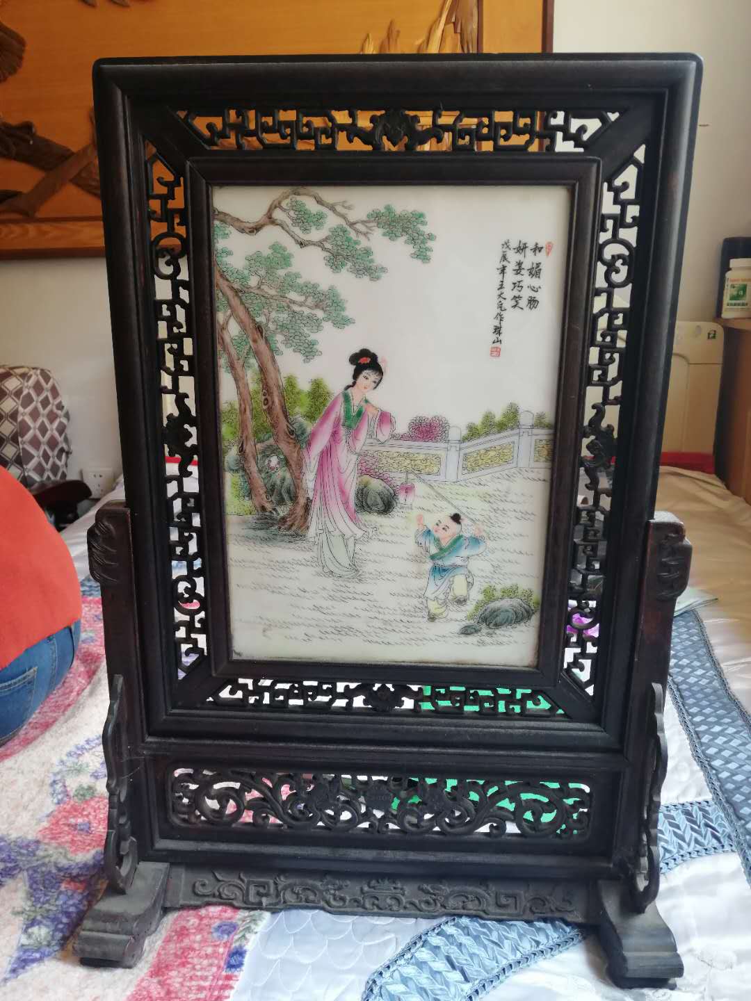 王大凡瓷板画真品,王大凡唐宋瓷板画