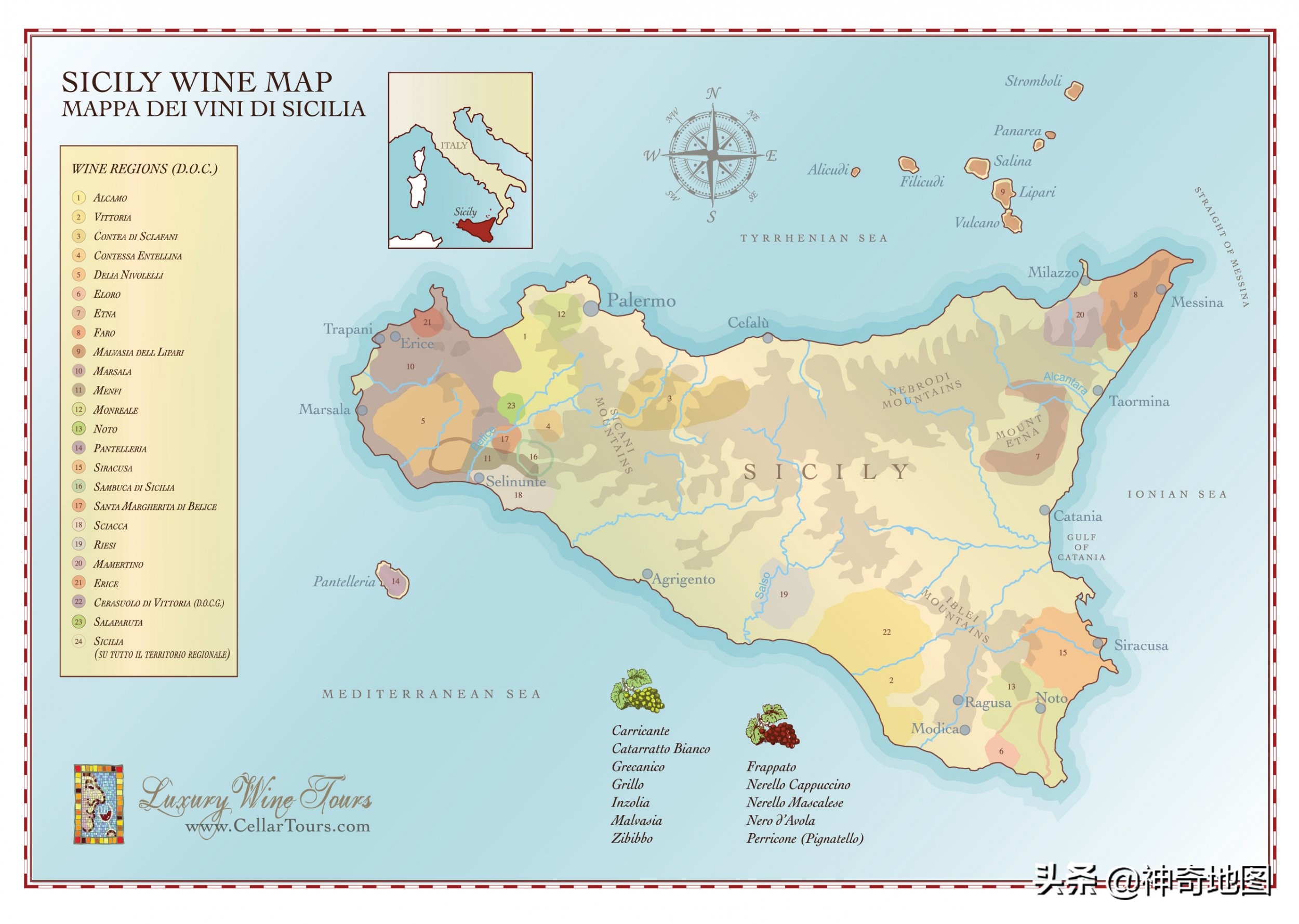 乱谈岛屿(89)西西里(Sicilia)的美丽传说与*手党黑**