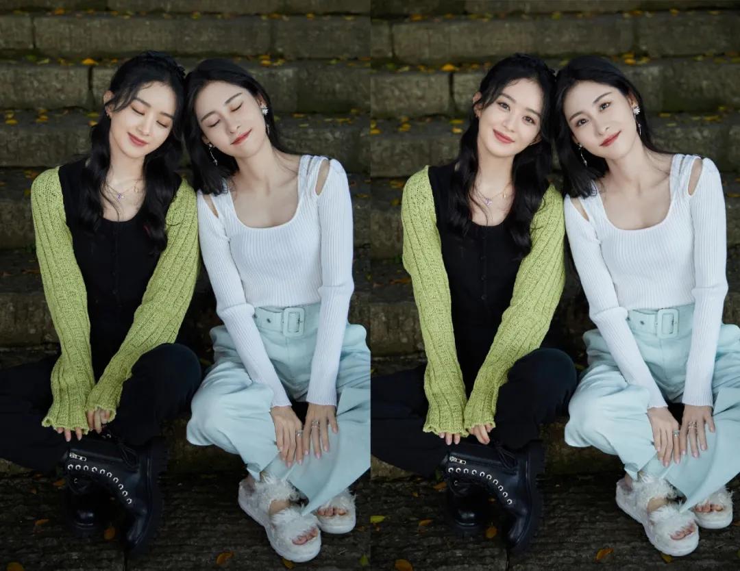 明星同款针织衫日常穿搭,秋天衣服推荐女毛衣