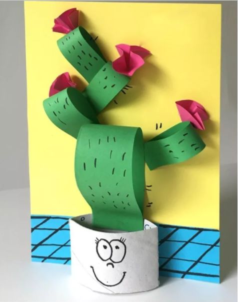 怎么可以用白纸做漂亮的仙人掌,超简单的手工仙人掌