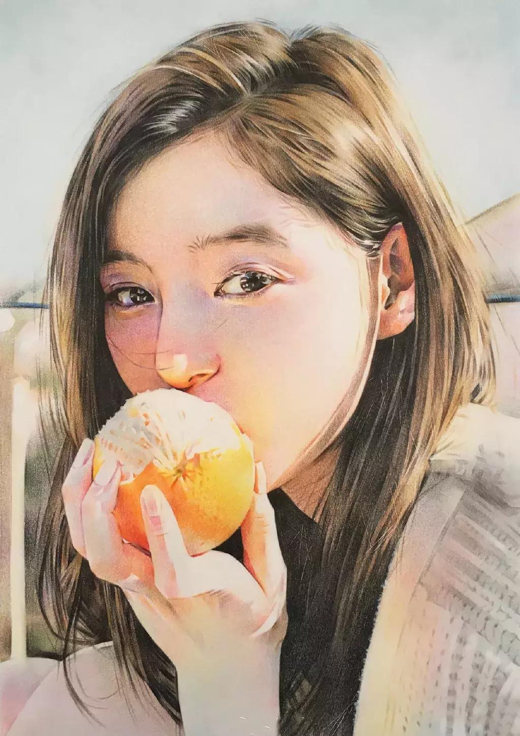 惊艳的彩铅画兔子,惊艳唯美的彩铅画