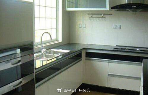 装修小知识厨房篇,钢化玻璃台面橱柜